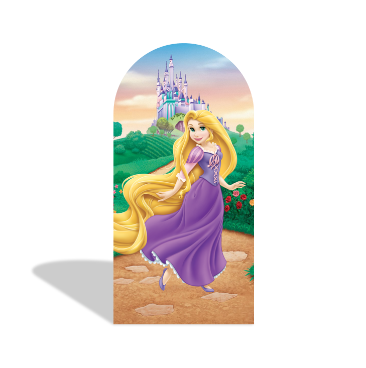 Disney Princess Birthday Party Background Arch Backdrop Wall Cloth Cover