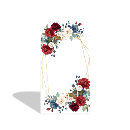 Rose Flora Flower Bridal Shower Party Arch Backdrop Wall Cloth  Cover