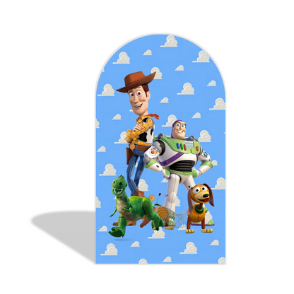 Toy Story Theme Birthday Party Arch Backdrop  Wall Cloth Cover