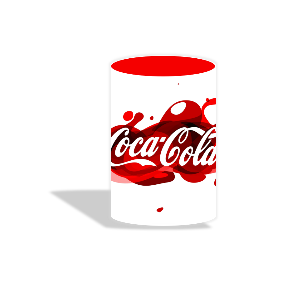 Coca Cola birthday party decoration round circle backdrop cover plinth cylinder pedestal cover