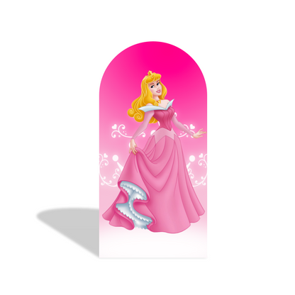 Disney Princess Happy Birthday Party Arch Backdrop Wall Cloth Cover