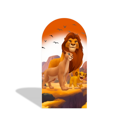 Lion King Birthday Baby Shower Party Arch Backdrop Wall Cloth Cover