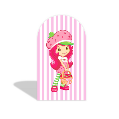 strawberry arch  Birthday Party Arch Backdrop Wall Cloth Cover