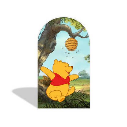 Winnie the pooh arch  Birthday Party Arch Backdrop Wall Cloth Cover