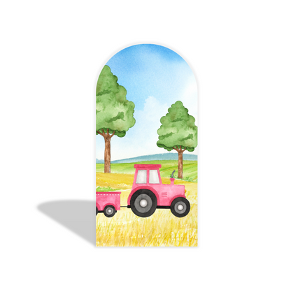 Farm  arch  Birthday Party Arch Backdrop Wall Cloth Cover