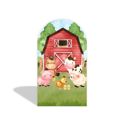 Farm  arch  Birthday Party Arch Backdrop Wall Cloth Cover