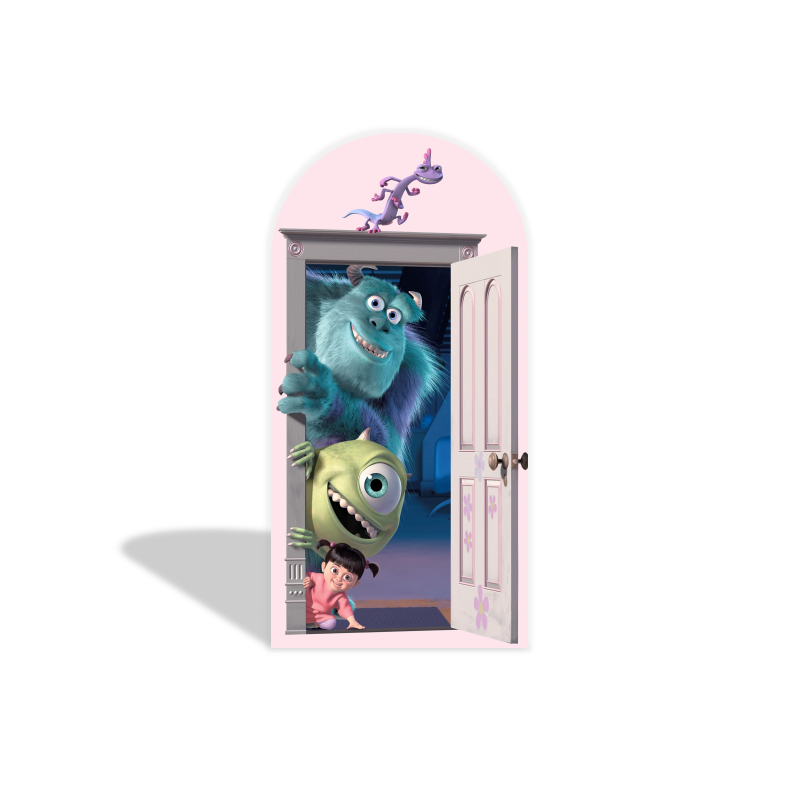 Boo Monster Inc arch  Birthday Party Arch Backdrop Wall Cloth Cover