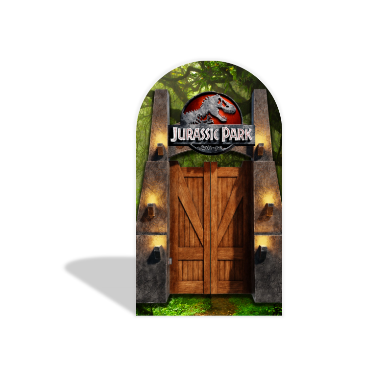 Jurassic World Park arch  Birthday Party Arch Backdrop Wall Cloth Cover