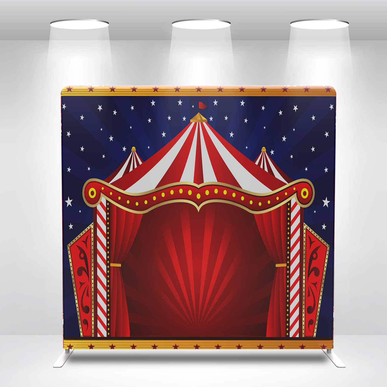 Circus Birthday Party Decoration Pillow Case Photo Booth Backdrop Wall Cover With Stand