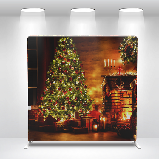 Merry Christmas Decoration Pillow Case Photo Booth Backdrop Wall Cover With Stand