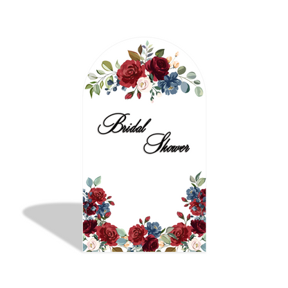 Rose Flora Flower Bridal Shower Party Arch Backdrop Wall Cloth  Cover