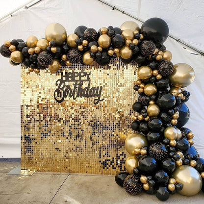 Light Gold Shimmer Sequin Backdrop Wall Panels For Birthday Wedding Baby Shower Bridal