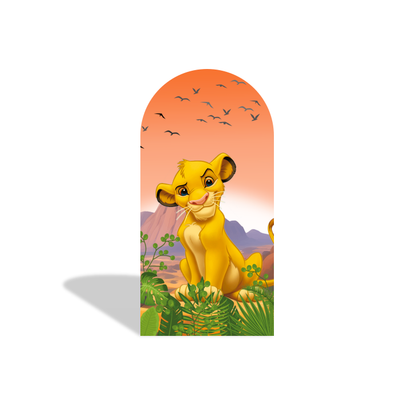 Lion King Birthday Party Arch Backdrop Wall Cloth Cover