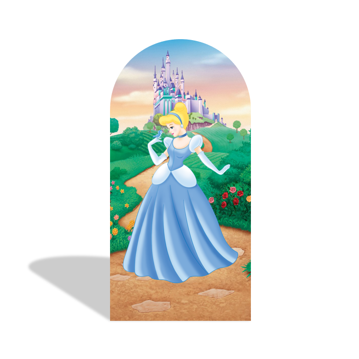 Disney Princess Birthday Party Background Arch Backdrop Wall Cloth Cover