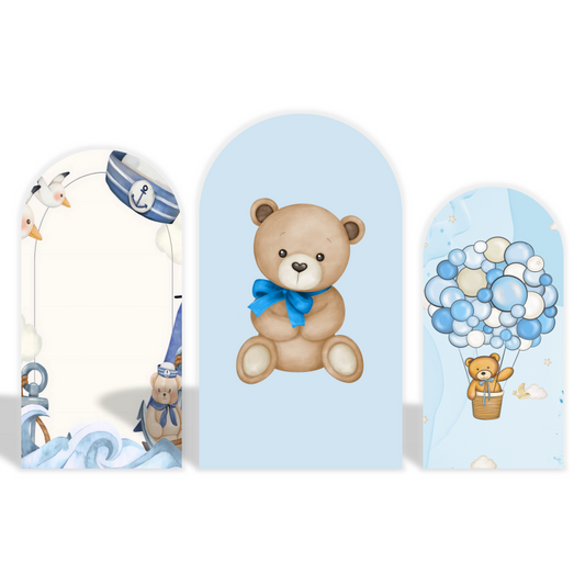 Teddy bear arch  Birthday Party Arch Backdrop Wall Cloth Cover