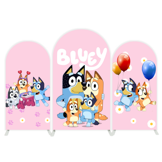 Bluey arch  Birthday Party Arch Backdrop Wall Cloth Cover