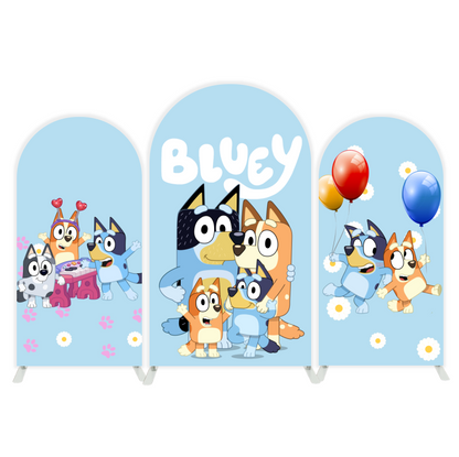 Bluey arch  Birthday Party Arch Backdrop Wall Cloth Cover