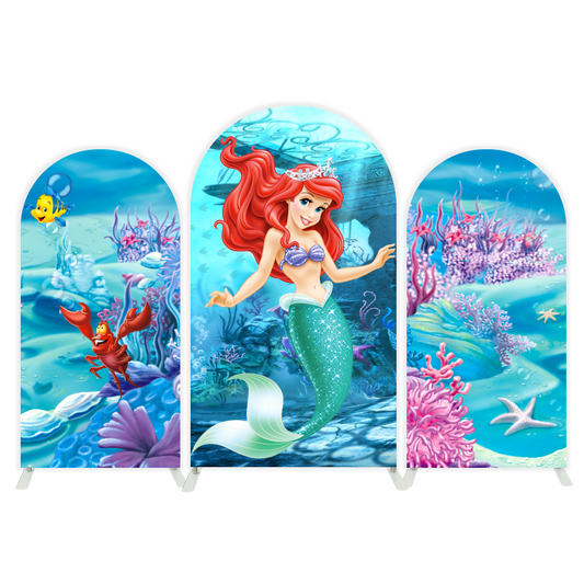 Mermaid arch  Birthday Party Arch Backdrop Wall Cloth Cover