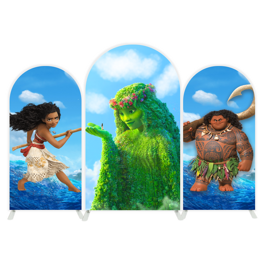 Moana arch  Birthday Party Arch Backdrop Wall Cloth Cover