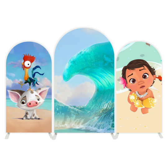 Moana arch  Birthday Party Arch Backdrop Wall Cloth Cover