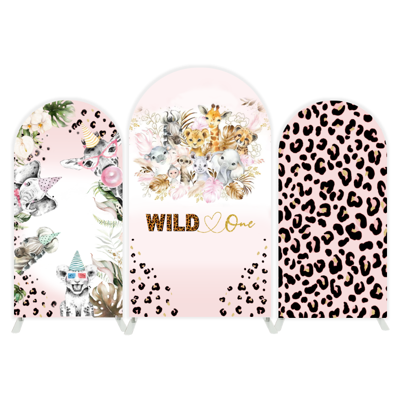 Safari wild arch  Birthday Party Arch Backdrop Wall Cloth Cover