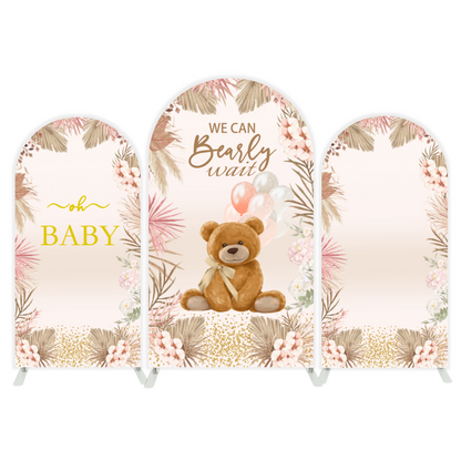 Teddy bear arch  Birthday Party Arch Backdrop Wall Cloth Cover