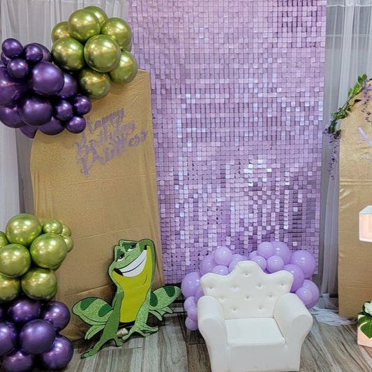 Lilac Sequin Shimmer Backdrop Wall Panels For Birthday Wedding Party Event Decoration