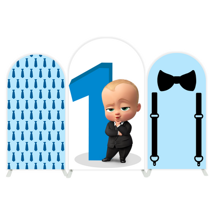 Boss baby  arch  Birthday Party Arch Backdrop Wall Cloth Cover