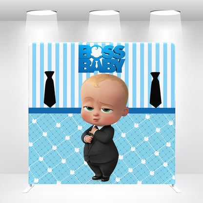 Boss Baby Theme Birthday Party Backdrop Wall Cover With Stand