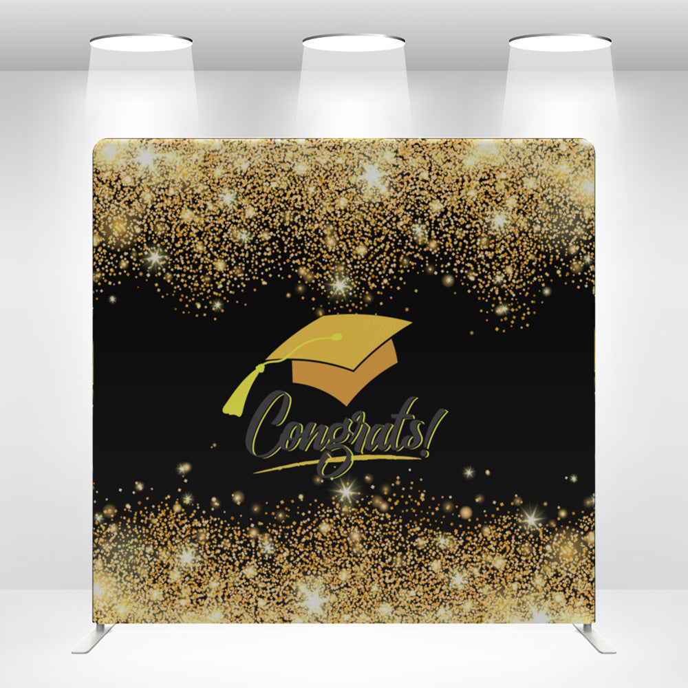 Graduation Congrats Party Backdrop Wall Cover With Stand