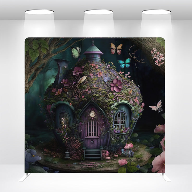 Fairy House Backdrop Wall Cover With Stand For Birthday Party Photography Photo Shoot Studio Props