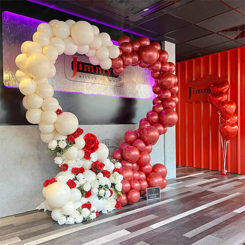 Heart Shape Aluminum Arch Photo Booth Backdrop Wall Stand For Birthday Wedding Mather's Day Party Decoration