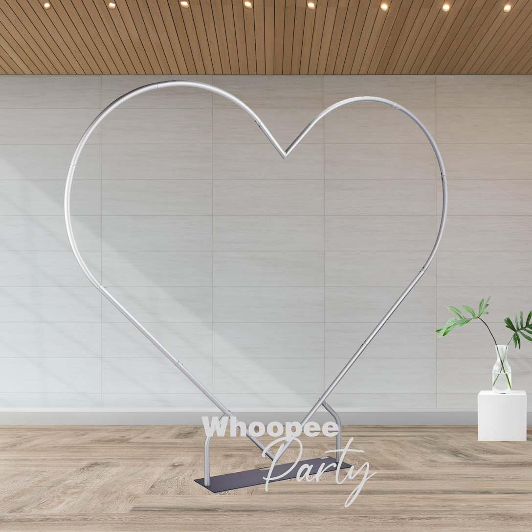 Heart Shape Aluminum Arch Photo Booth Backdrop Wall Stand For Birthday Wedding Mather's Day Party Decoration