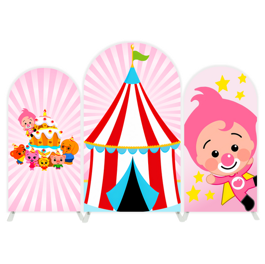 Pink circus arch  Birthday Party Arch Backdrop Wall Cloth Cover