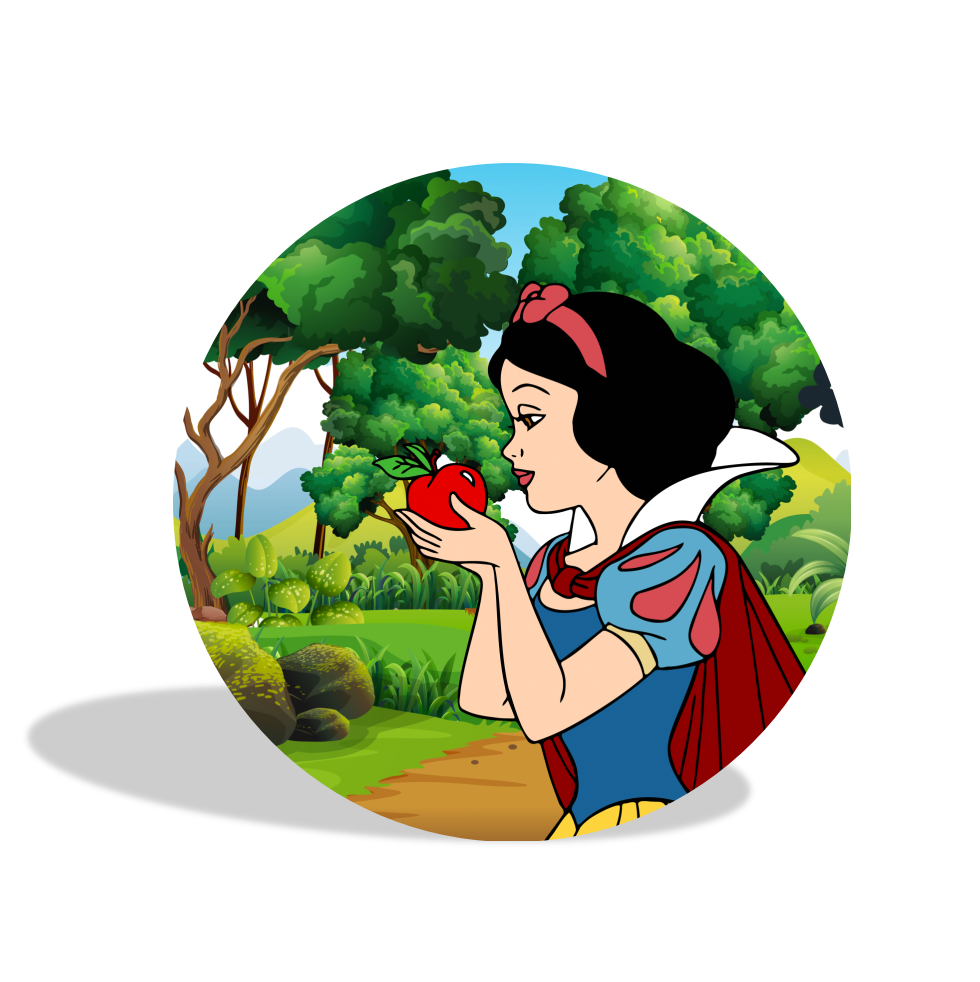 Snow white birthday party decoration round circle backdrop cover plinth cylinder pedestal cloth cover
