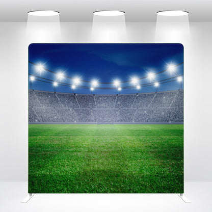 Soccer Theme Tension Fabric Backdrop Wall Cover With Stand For Birthday Party Photography Photo Shoot Studio Props