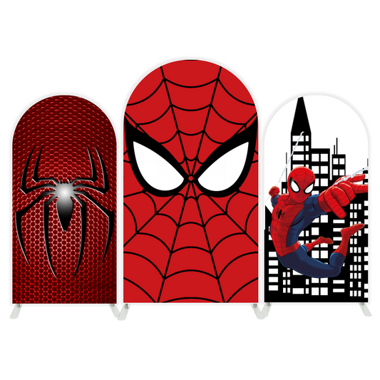 spiderman  arch  Birthday Party Arch Backdrop Wall Cloth Cover