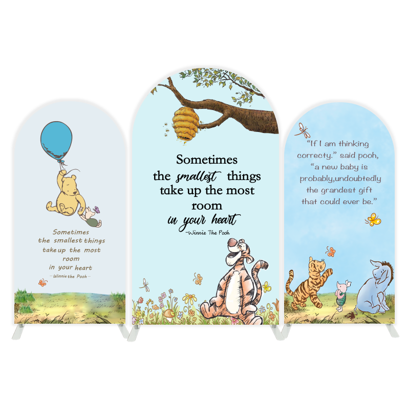 Winnie the pooh arch  Birthday Party Arch Backdrop Wall Cloth Cover