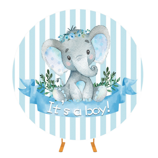 Elephant Decoration Baby Shower Birthday Photography Backdrop