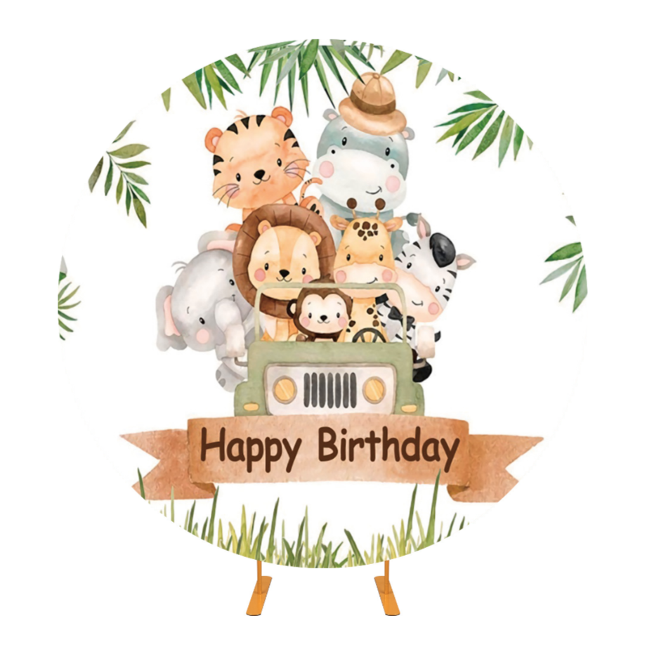 Forest Animal Birthday Decoration Party Backdrop