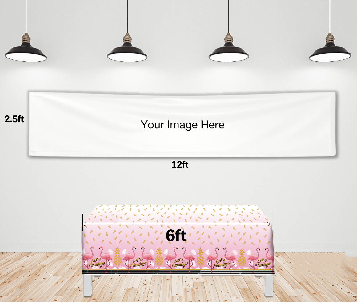 Custom Backdrop Banner For Birthday Baby Shower Wedding Party