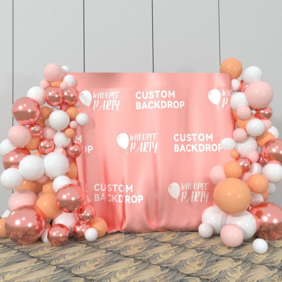 Custom Step And Repeat Fabric Backdrop For Birthday Wedding Party Decoration